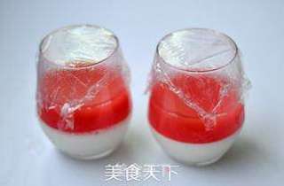 牛奶西瓜布丁的做法步骤:10