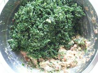 黄须菜肉馅饺子的做法步骤:11