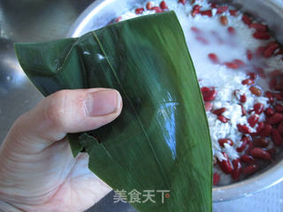 红腰豆双枣粽子的做法步骤:9