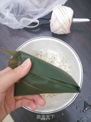 紫米莲子粽的做法步骤:8