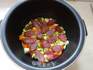 腊味蒸饭的做法步骤：6