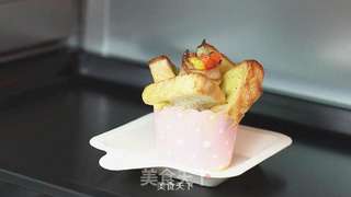 吐司鸡蛋盅的做法步骤:5