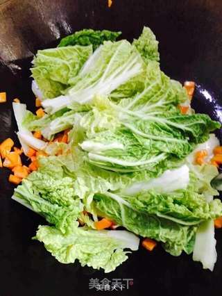 胡萝卜拌青菜的做法步骤:5