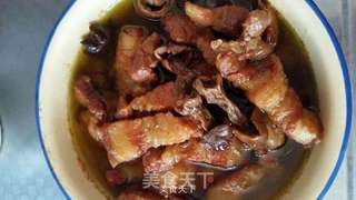 鸡枞菌烧肉的做法步骤:7