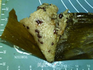 红豆腊肉粽子粥的做法步骤:3