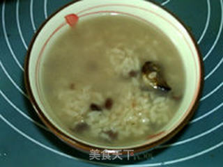红豆腊肉粽子粥的做法步骤:9