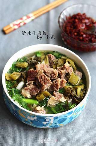 省时快捷的压力锅版——清炖牛肉粉的做法步骤:8