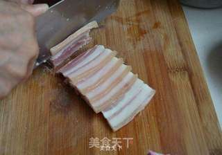 咸肉蒸千张的做法步骤:3