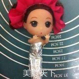 树莓慕斯蛋糕( 泡澡娃娃版)的做法步骤:13