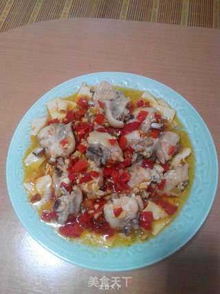 剁椒鸡翅蒸豆皮的做法步骤：14