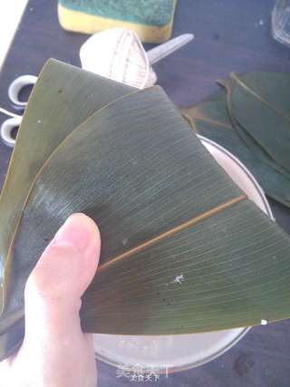 鹰嘴豆培根粽子的做法步骤:5