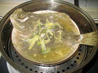 清蒸多宝鱼的做法步骤:6