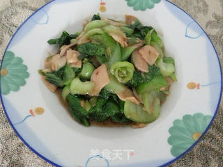 杏鲍菇炒瓢菜的做法步骤:12