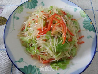 苦瓜炒土豆丝的做法步骤:11