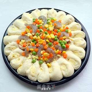 芝心鸡肉虾仁披萨的做法步骤:14