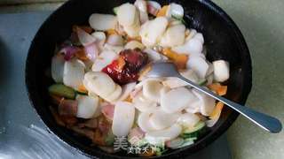 炒年糕的做法步骤:8