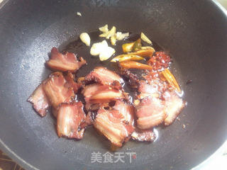 彩椒炒腊肉的做法步骤:6
