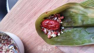 赤豆红枣粽的做法步骤:9