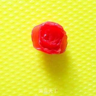 西红柿爱心与玫瑰的做法步骤:8
