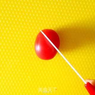 西红柿爱心与玫瑰的做法步骤:3