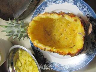 菠萝炒饭的做法步骤:4