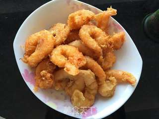 鲜美软炸虾仁的做法步骤:9