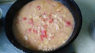 番茄蛋花疙瘩汤的做法步骤:7
