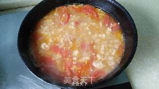 番茄蛋花疙瘩汤的做法步骤:9