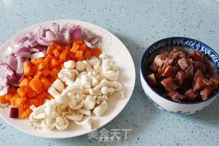 腊肠焖饭的做法步骤:3