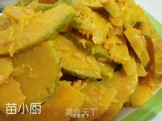 蛋黄焗南瓜的做法步骤:7