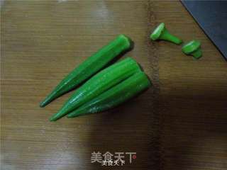 白灼秋葵的做法步骤:4