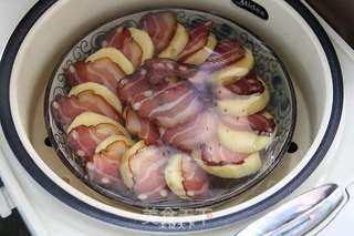 腊肉蒸土豆的做法步骤:6