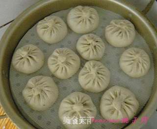 香菇鸡肉菜心包子的做法步骤:9