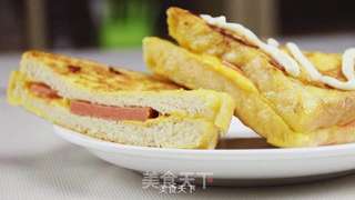 港式西多士的做法步骤:5