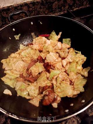 五花肉包菜的做法步骤:5
