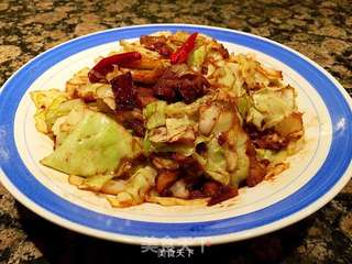 五花肉包菜的做法步骤:7