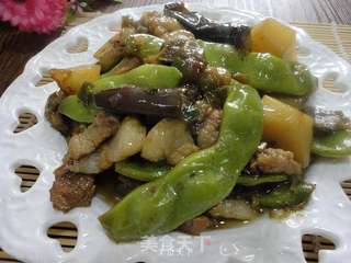 豆角茄子土豆炖肉的做法步骤:12