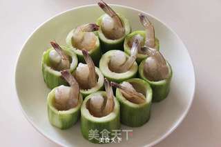 虾仁丝瓜盅的做法步骤:6