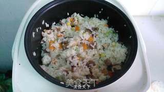 三丁腊肠焖饭的做法步骤:9
