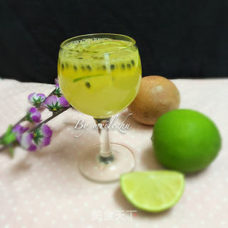 百香果青柠蜂蜜水的做法步骤:8