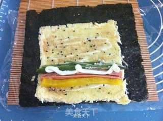 吐司寿司的做法步骤:8