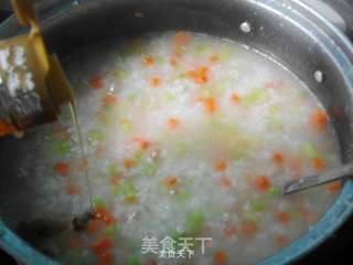 胡萝卜芹菜粥的做法步骤:6