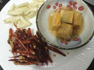 超好下饭菜--椒丝腐乳通心菜的做法步骤:3