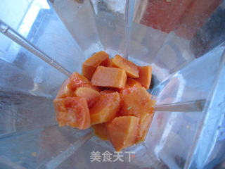 纯木瓜汁的做法步骤:3