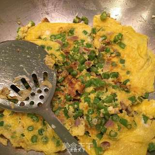 豆角煎蛋的做法步骤:7