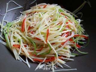 酸辣土豆丝的做法步骤:6