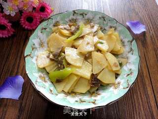 土豆片炒肉的做法步骤:12