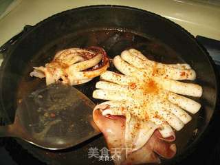 铁板鱿鱼的做法步骤:5