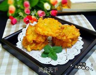 炸南瓜饼的做法步骤:6