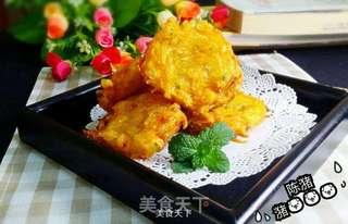 炸南瓜饼的做法步骤:7